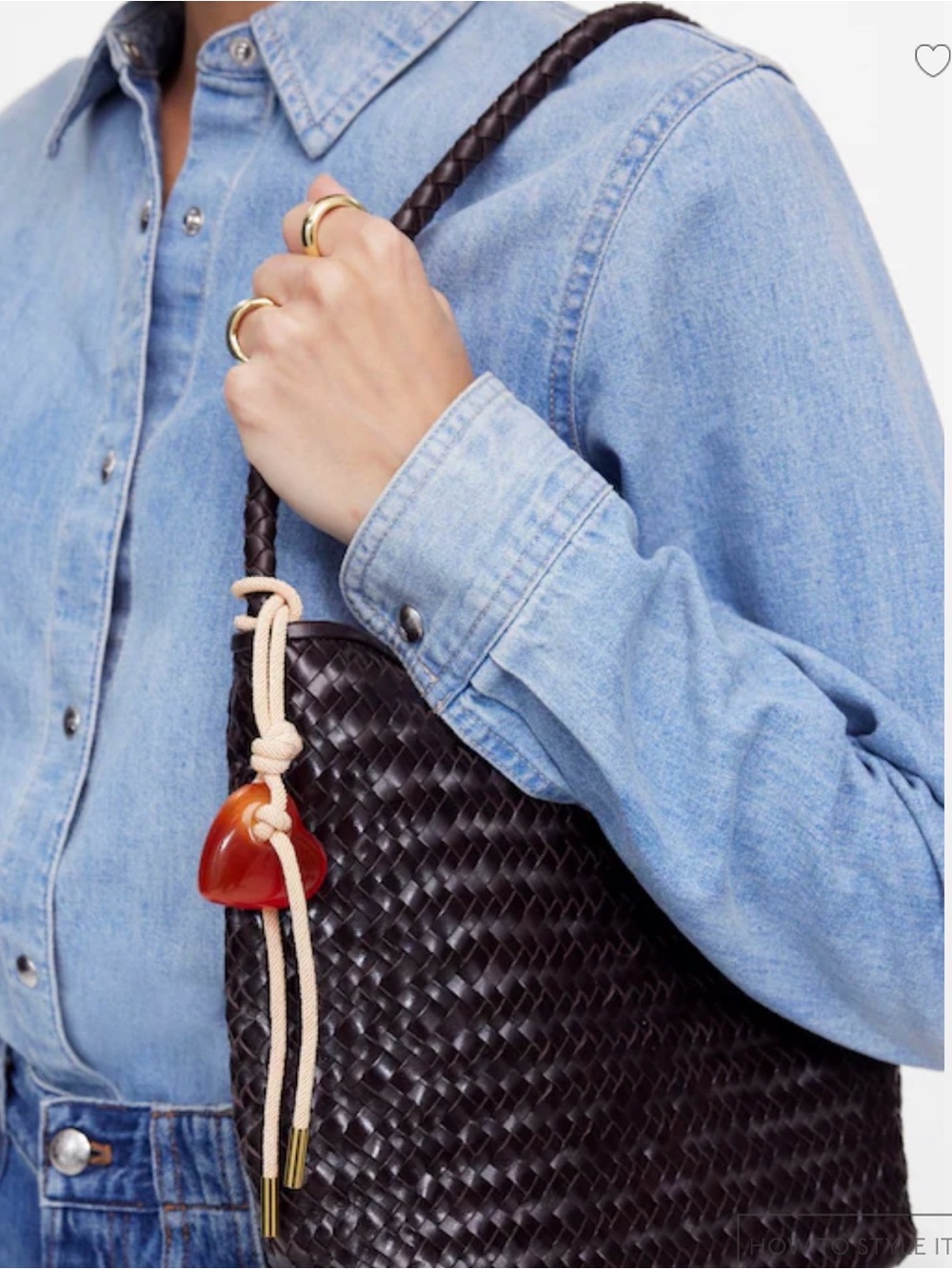 MADEWELL The Signature Woven Shoulder Bag $158 - Picture 3 of 8